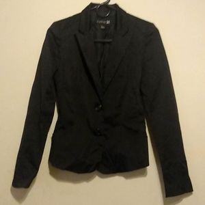 Forever 21 Black Satin jacket/blazer